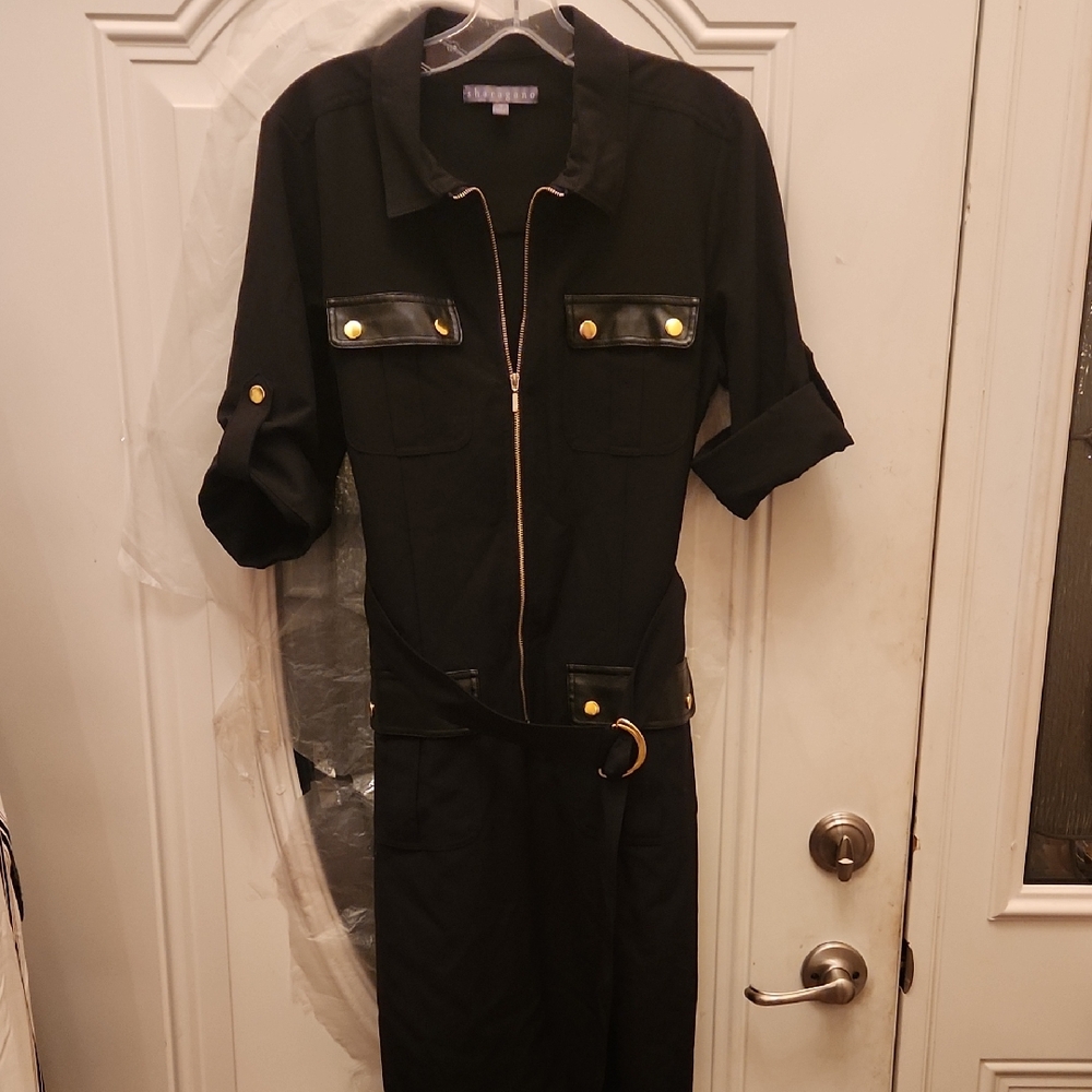 Sharagano Elegant Black Dress